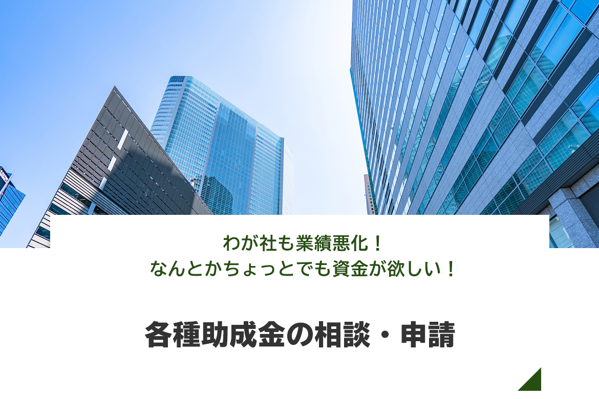 各種助成金の相談・申請